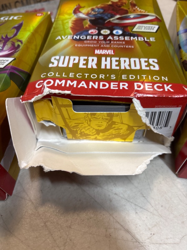Photo 1 of Magic: The Gathering | Marvel Super Heroes Collector’s Edition Commander Deck Bundle - Includes All 4 Surge Foil Decks (Avengers Assemble, Wakanda Forever, The Fantastic Four, Doom Prevails)