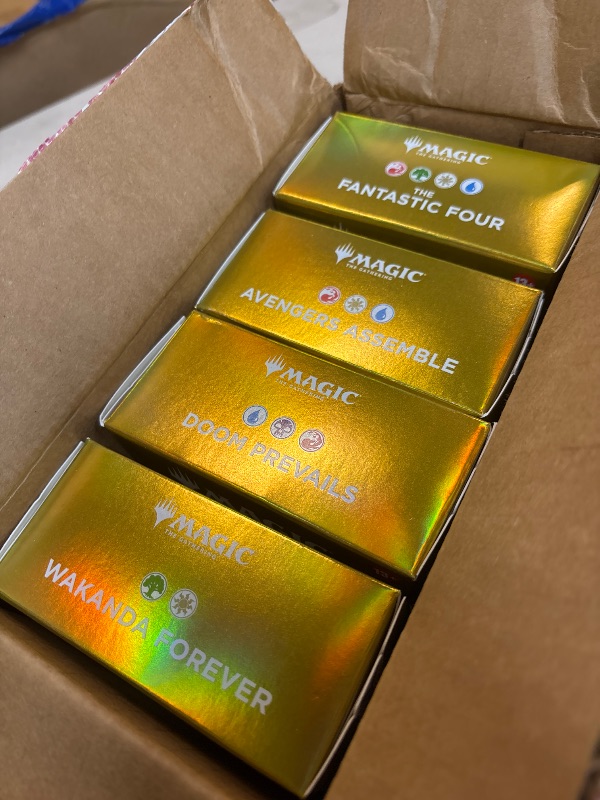 Photo 1 of Magic: The Gathering | Marvel Super Heroes Collector’s Edition Commander Deck Bundle - Includes All 4 Surge Foil Decks (Avengers Assemble, Wakanda Forever, The Fantastic Four, Doom Prevails)