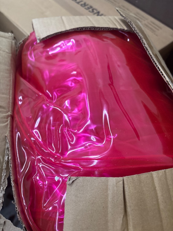 Photo 1 of Kigley Inflatable Chair Blow Up Couches Transparent Inflatable Sofa Seat Yard Patio Portable Air Couch Furniture for Outdoor Indoor Camping Beach Room(Double Seat,Pink)