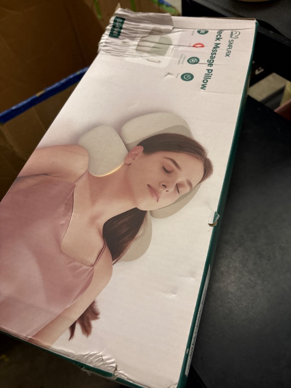 Photo 1 of Snailax Cordless Neck Stretcher Pillow with Heat & Compression