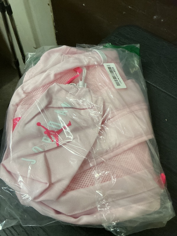 Photo 1 of Jordan Light Pink Backpack with Bright Pink Logo