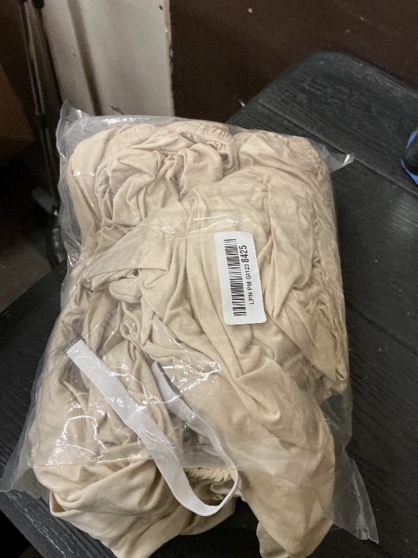 Photo 1 of Keyroal Stretch Armchair Slipcover (Beige)