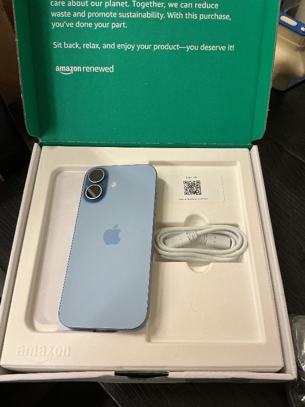 Photo 1 of Apple iPhone 17, 256GB, Mist Blue (Renewed Premium)