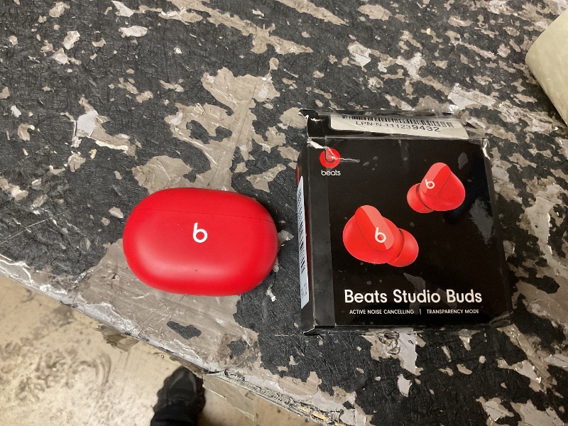 Photo 1 of Beats Studio Buds - True Wireless Noise Cancelling Earbuds - Compatible with Apple & Android, Built-in Microphone, IPX4 Rating, Sweat Resistant Earphones, Class 1 Bluetooth Headphones - Red