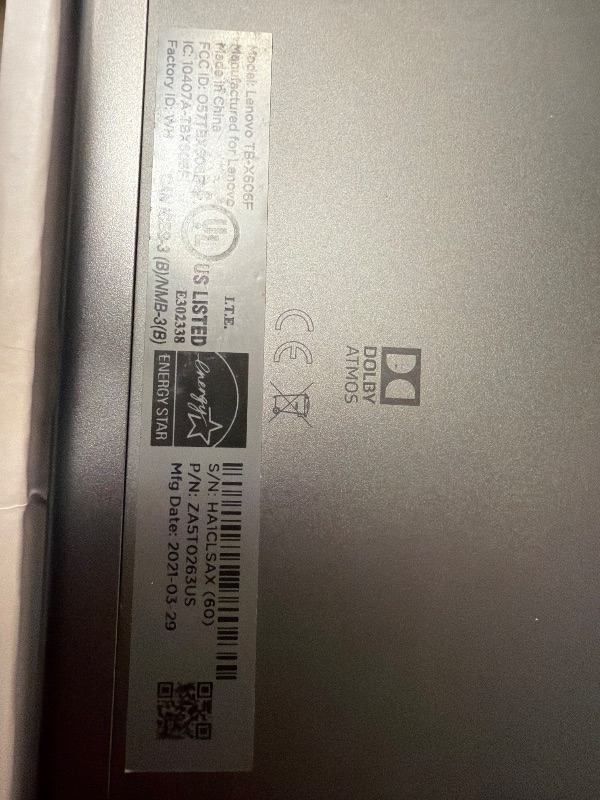 View 6 of NON-FUNCTIONAL. PARTS ONLY------------------------Lenovo Tab M10 Plus FHD Tablet