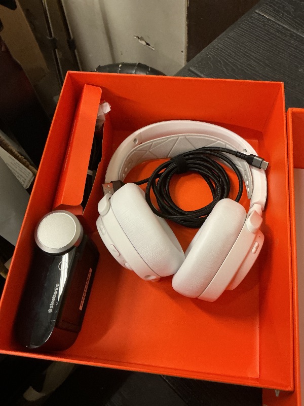 Photo 1 of SteelSeries Arctis Nova Pro Wireless Multi-System Gaming Headset — Neodymium Magnetic Drivers — Active Noise Cancellation — 2 Battery System — ClearCast Gen 2 Mic — PC, PS5, PS4, Switch, Mobile