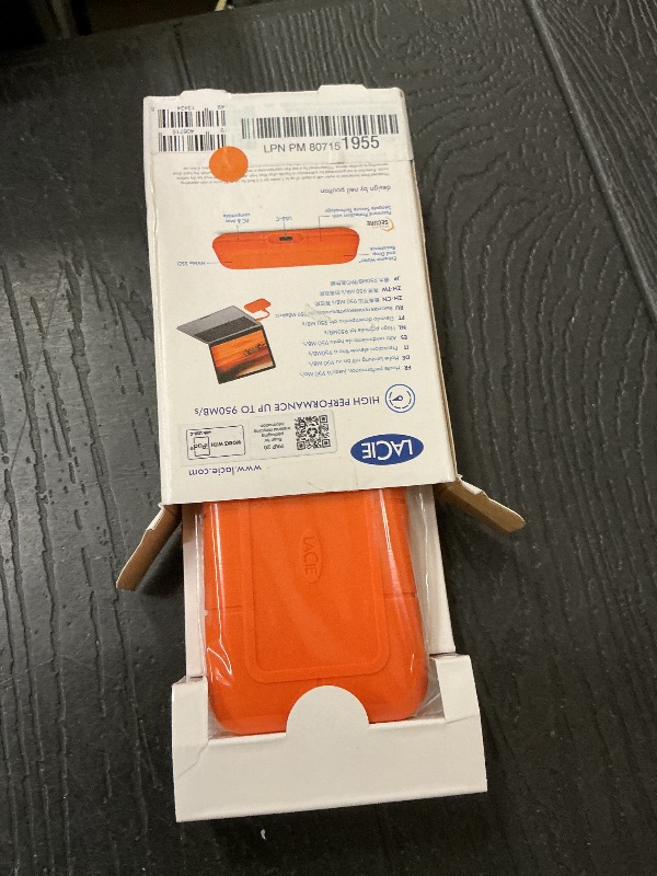 Photo 1 of LaCie Rugged SSD 500GB - USB-C NVMe Portable SSD