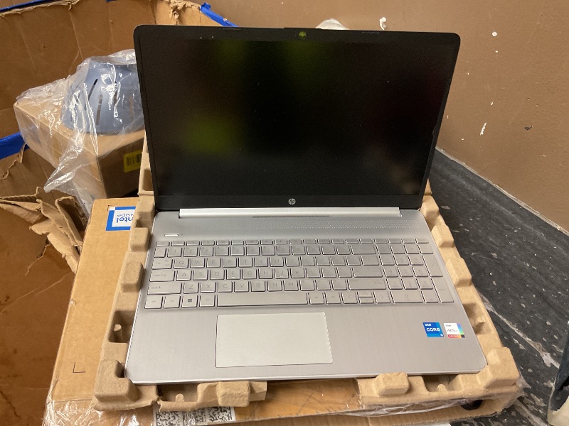 Photo 1 of LOCKED………………HP 15.6 Inch Laptop, Intel Iris Xe Graphics, 11th Generation Intel Core Processor, 8 GB RAM, 256 GB SSD, Windows 11 Home (15-dy2024nr, Natural Silver)