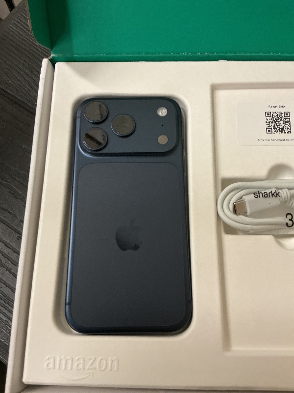 Photo 1 of Apple iPhone 17 Pro, 512GB, Deep Blue (Renewed Premium)