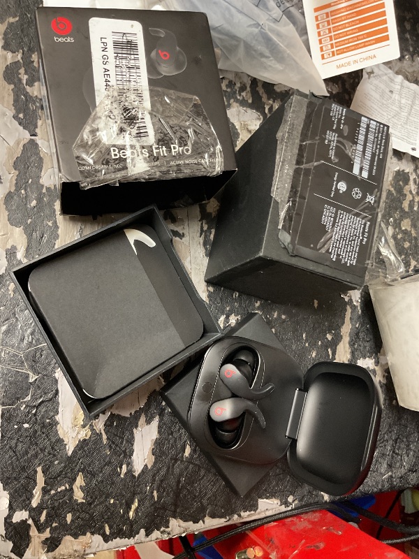 Photo 1 of Beats Fit Pro (1st Gen) - True Wireless Noise Cancelling Earbuds - Active Noise Cancelling - Sweat Resistant Earphones, Compatible with Apple & Android, Class 1 Bluetooth®- Beats Black