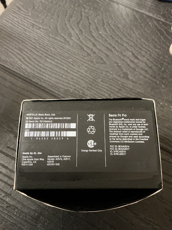Photo 1 of Beats Fit Pro (1st Gen) - True Wireless Noise Cancelling Earbuds - Active Noise Cancelling - Sweat Resistant Earphones, Compatible with Apple & Android, Class 1 Bluetooth®- Beats Black