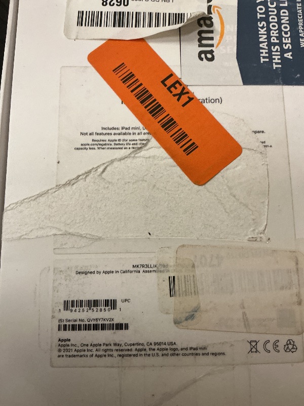 Photo 1 of Apple iPad mini (6th Gen) 64GB Purple