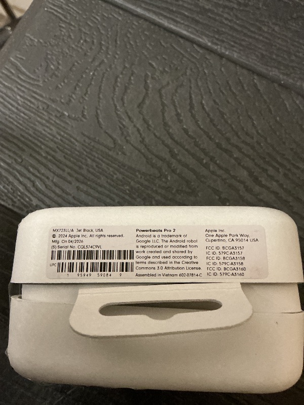 Photo 1 of Beats Powerbeats Pro 2 Wireless Earbuds - Jet Black
