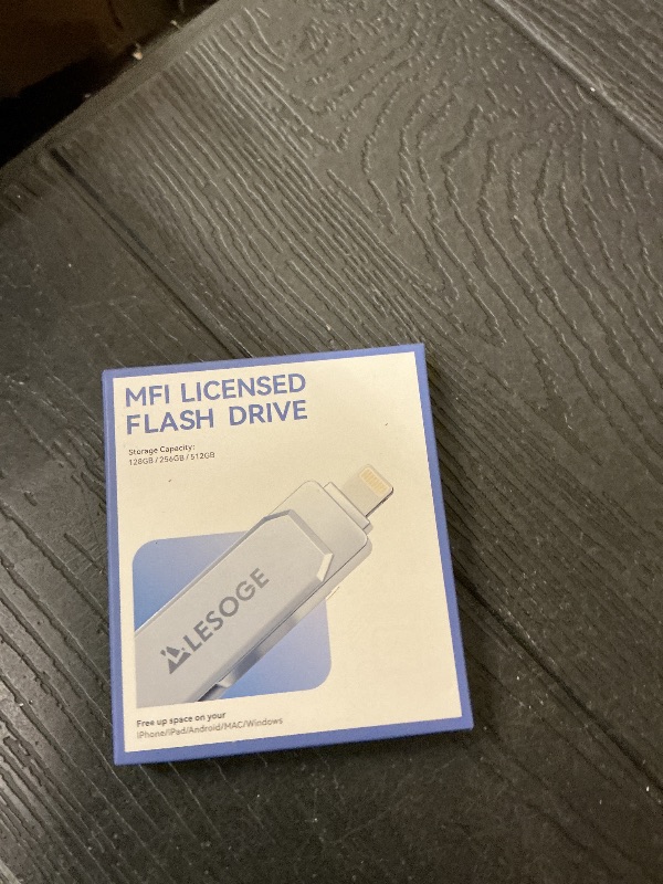 Photo 1 of LESOGE 256GB MFi Certified Flash Drive for iPhone
