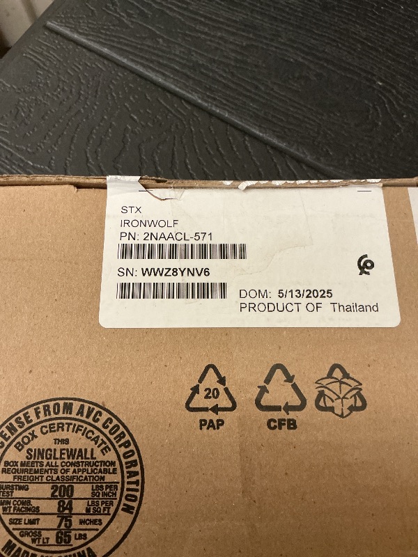 Photo 1 of Seagate 8TB IronWolf Internal NAS Hard Drive