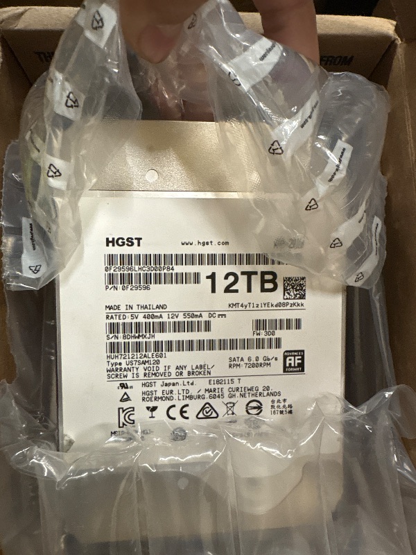 Photo 1 of HGST WD Ultrastar DC HC520 12TB Internal Hard Drive