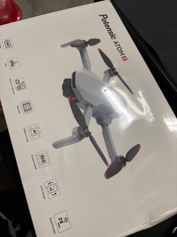 Photo 1 of Potensic ATOM 2 Drone with Camera for Adults 4K, 10KM Range, Fly More Combo
8K Photo, 4K 30FPS HDR, 96-Min Flight, AI Track, Night Shot, Vertical Shooting, Under 249g, for Beginners and Travel Creators