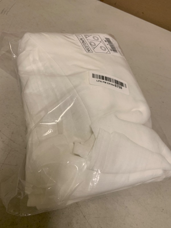 Photo 1 of NICETOWN White Sheer Linen Curtains 84 Inch Length 2 Panels Set, W52xL84
