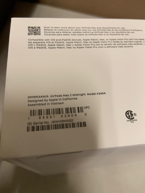 Photo 1 of Apple AirPods Max 2 Wireless Over-Ear Headphones – Midnight