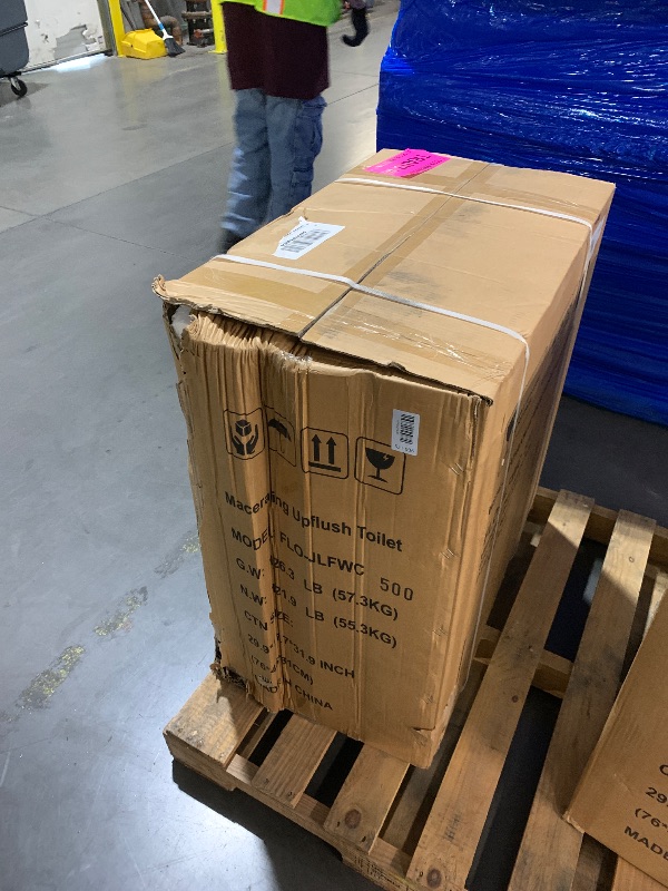 View 2 of ***FACTORY SEALED***
**damaged box**
500MAX Upflush Macerating Toilet, Razor Sharp Grinder, 23ft Lift