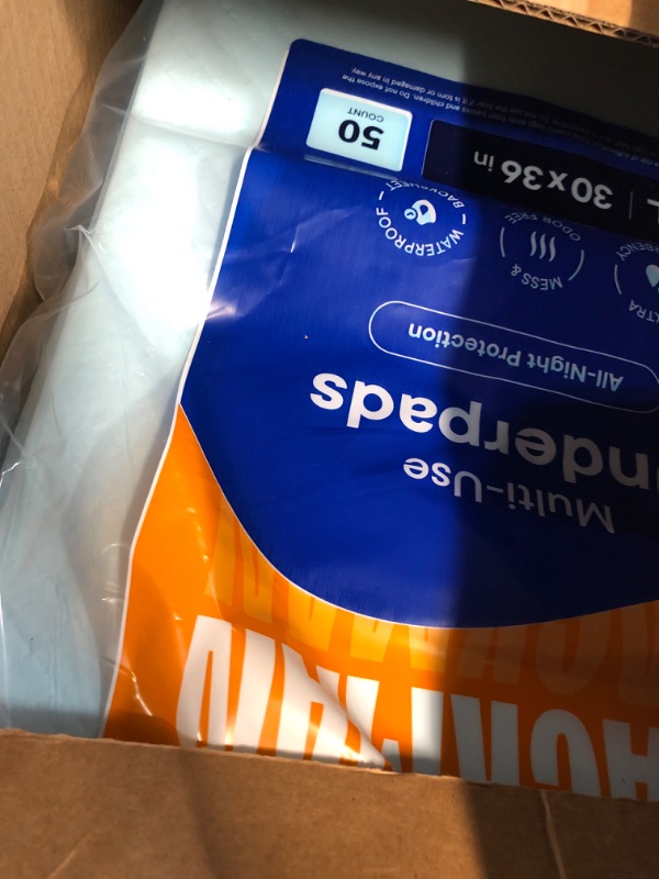 View 2 of ***missing 50***Stack Man Underpads 100-Pack 30"x36" Blue