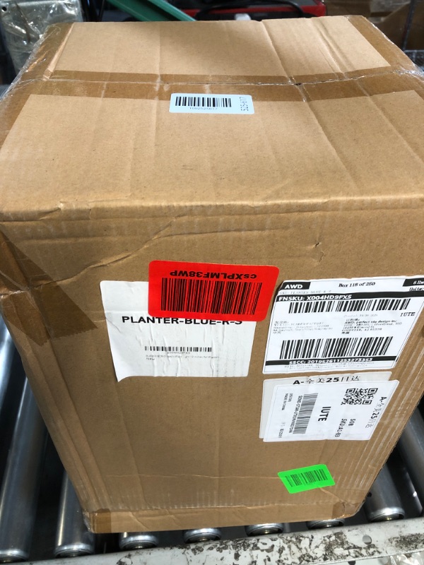 View 2 of ***FACTORY SEALED***RUBBER BOND Plastic Plant Pots 2 Pack - Modern Indoor/Outdoor Planters for Home Decor - Weather-Resistant Large Flower Pots - Lightweight 12 Inches Tall Planters