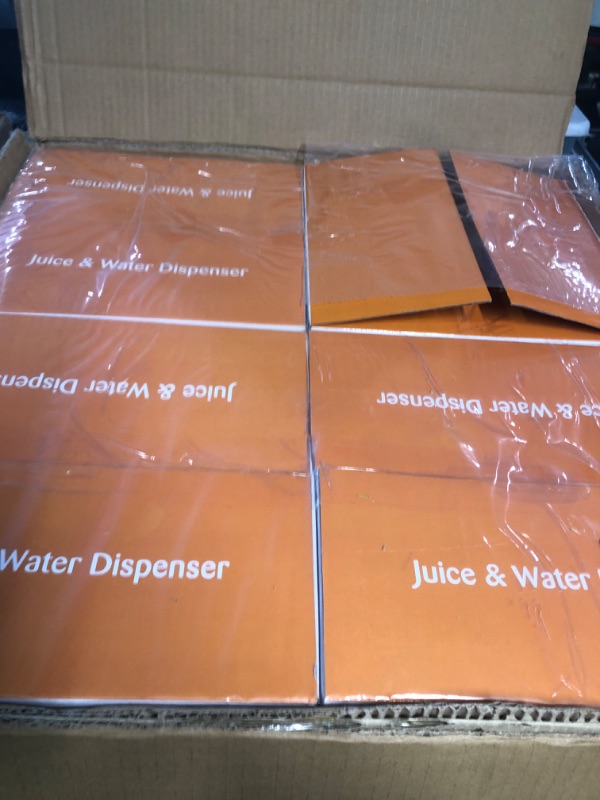 View 3 of ***FACTORY SEALED***Tioncy 4 Pcs Acrylic Drink Water Dispenser with Spigot, 2.7 Gallon Clear
