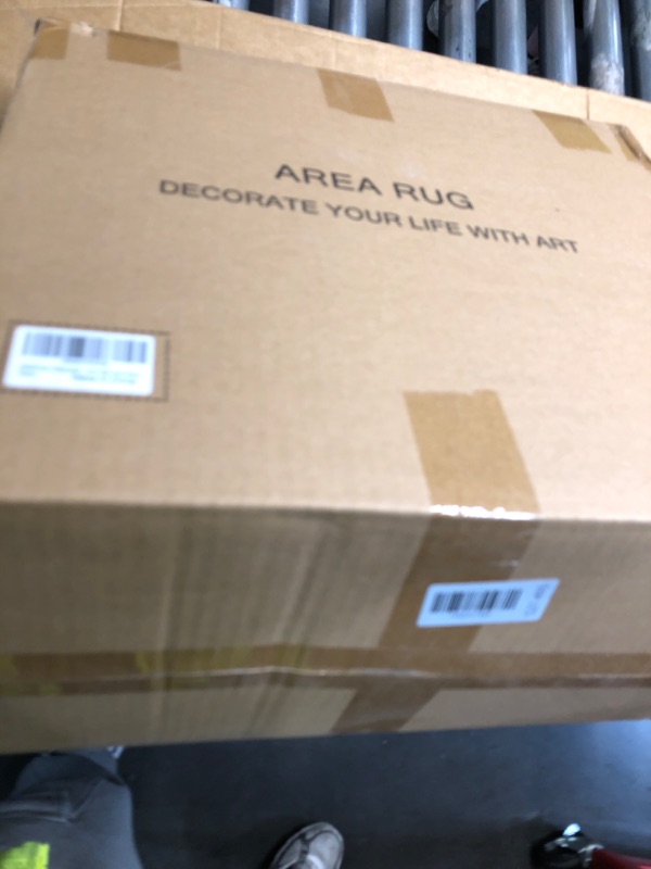 View 2 of ***FACTORY SEALED ***ARKIIKI 8x10 Dark Green Washable Area Rugs for Living Room, Neutral Boho Carpet