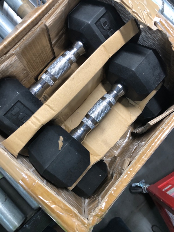 View 2 of  NO RACK

CAP 150lb Rubber Hex Dumbbell Set with Black Rack