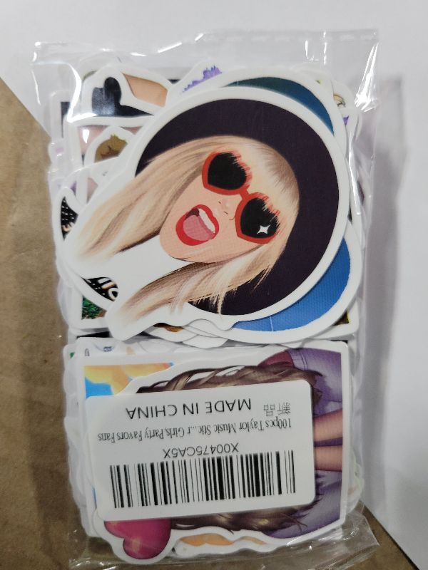 Photo 1 of 100pcs Taylor Swift Sticker for Adult, Singer Stickers for Teen Girl, Music Ablum Waterproof Vinyl Sticker for Water Bottle Laptop Phone Party Favors (TAY100)