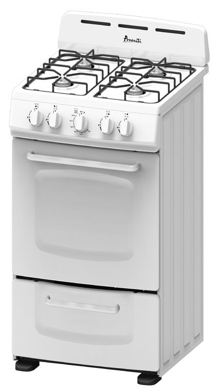 View 1 of ***FACTORY SEALED***Avanti - 2.0 Cu. Ft. Freestanding Gas Range - White
