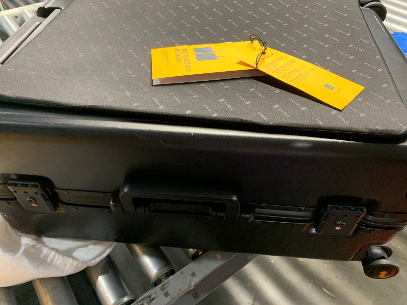 View 4 of *** MINOR SCUFFS AND WEAR FROM USE ***
LEVEL8 24" Checked Hardside Suitcase - Black