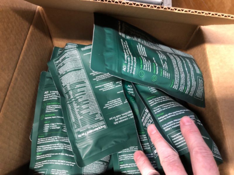 View 2 of ****Case of 20****AG1 Greens Powder Refill Pouch – 75 Vitamins, Multivitamin & Probiotic | Gut Health Support | Vegan, Keto, Gluten Free | Athletic Greens Supplement - Pouch Only, Classic Formula