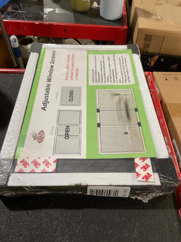 View 2 of [FOR SMALL WINDOWS ONLY] FLYZZZ Adjustable Screen , 2 Packs 10" H x Fits 14" to 24" W | Stop & Measure Before Buying | Perfect for Bathroom & Basement Windows