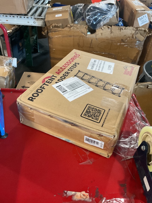 View 2 of ***LIKE NEW/OPEN BOX***
Universal Ladder Steps Attachment ONLY with Padded Acrylic Step Plates, Dog/Sensory/Kids Friendly, 6 Steps Suitable for 7.5Ft (2.3m) and 8.5Ft (2.6m) Telescopic Ladders - Roof Top Tent Accessories