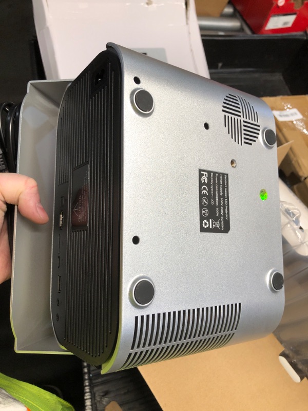 View 3 of [100% Offset & Short Throw] 4K Support Projector with WiFi 6 and Bluetooth 5.2, Antmap Outdoor Movie Projector with 12W Immersive Speaker, Home Theater Proyector Compatible with Phone/TV Stick/PC/PS5