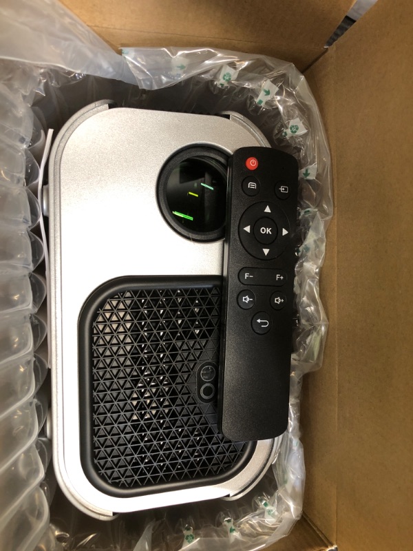 View 2 of [100% Offset & Short Throw] 4K Support Projector with WiFi 6 and Bluetooth 5.2, Antmap Outdoor Movie Projector with 12W Immersive Speaker, Home Theater Proyector Compatible with Phone/TV Stick/PC/PS5