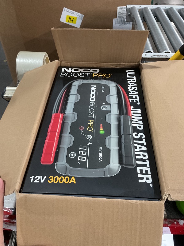 View 3 of ***MINOR DAMAGE***
NOCO Boost GB150: 3000A UltraSafe Jump Starter – 12V Lithium Battery Booster Pack, Portable Jump Box, Power Bank & Jumper Cables - for 9.0L Gas and 7.0L Diesel Engines