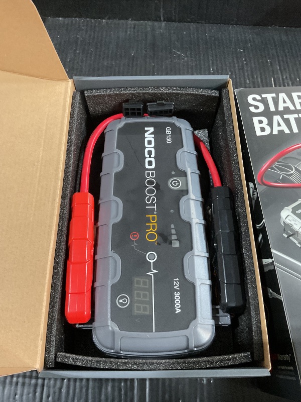View 5 of ***MINOR DAMAGE***
NOCO Boost GB150: 3000A UltraSafe Jump Starter – 12V Lithium Battery Booster Pack, Portable Jump Box, Power Bank & Jumper Cables - for 9.0L Gas and 7.0L Diesel Engines