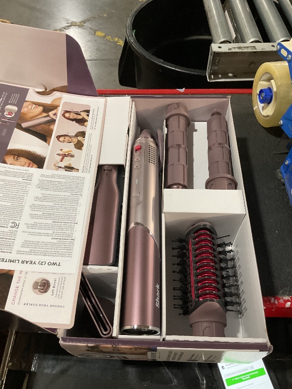 View 3 of Shark FlexFusion Ceramic Air Styler, Straightener+Curler, Blush, HD641S
