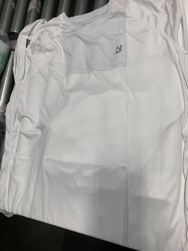View 3 of ***MINOR DAMAGE*** WHITE SHIRT HAS MARKING ON IT***Roadbox Men's UPF 50+ Long Sleeve Rash Guard