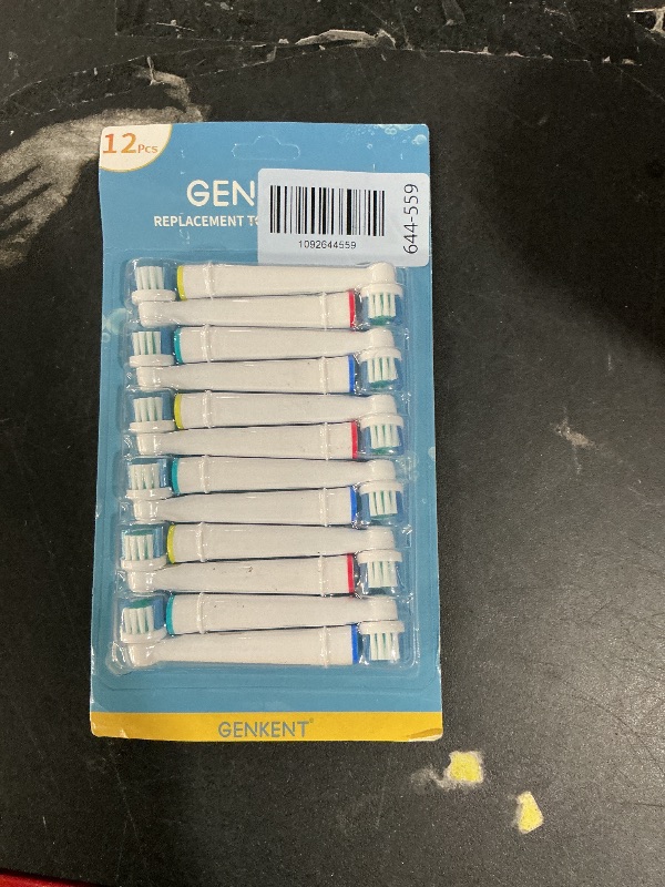 View 2 of ***FACTORY SEALED***
GENKENT Replacement Toothbrush Heads Compatible with Oral-B Braun, 12 Pcs White