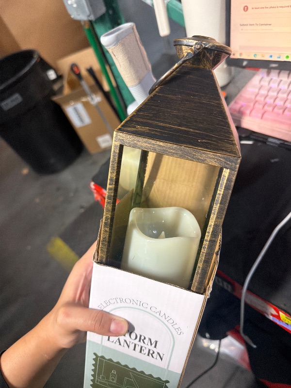 View 2 of ***STOCK PHOTO FOR REFERENCE ONLY***
JOHUNT Vintage Decorative Candle Lantern, 14" Black