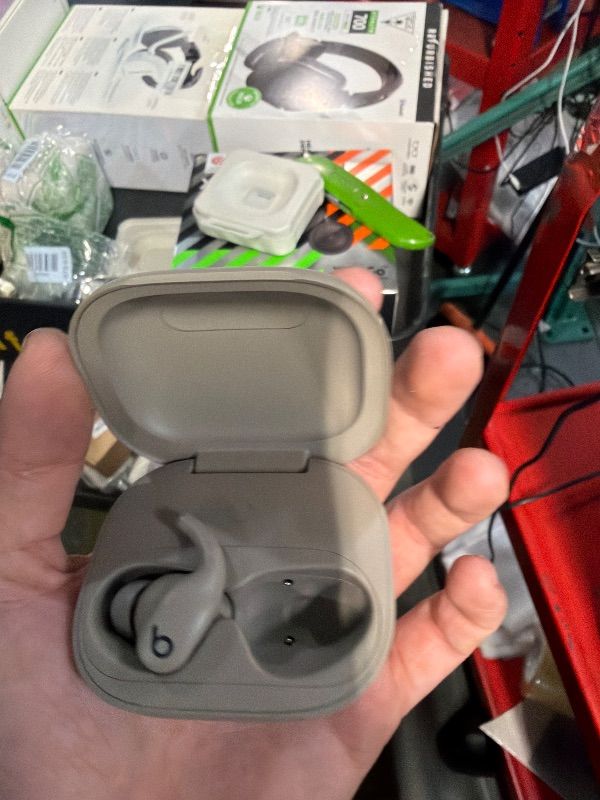 View 3 of ***MISSING PARTS***Beats Powerbeats Fit - Wireless Noise Cancelling Workout Earbuds with Secure-Fit Wingtips, Up to 30-Hour Battery Life, Sweat & Water Resistant, Apple & Android Compatible - Gravel Gray