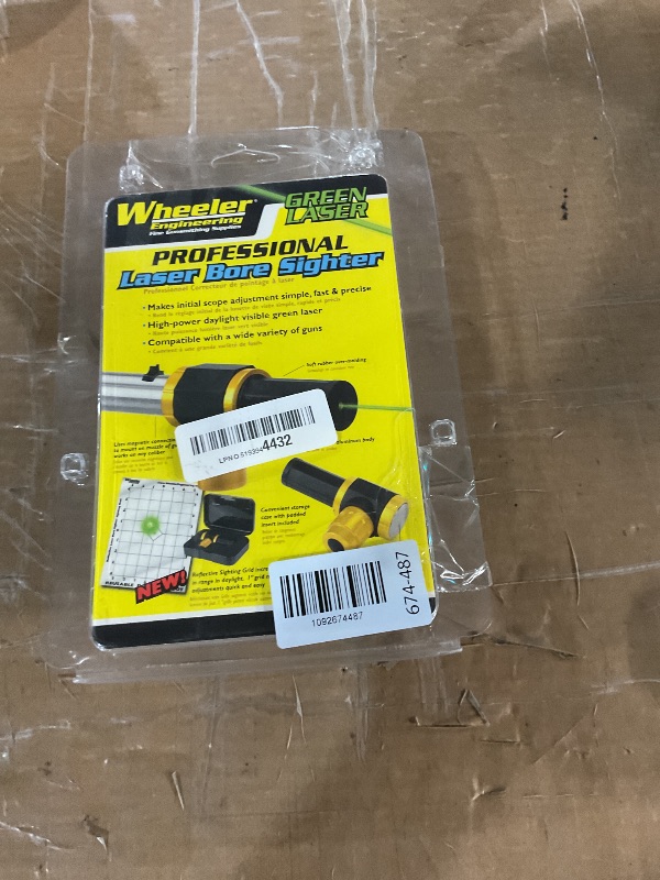 View 2 of Wheeler Professional Laser Bore Sighter with Magnetic Connection, Multiple Caliber Usage and Storage Case for Scope Mounting, Gunsmithing and Maintenance