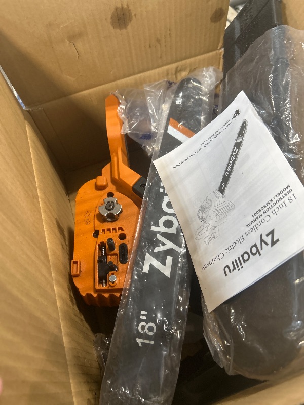 View 3 of Zybaiiru 18-Inch Cordless Electric Chainsaw