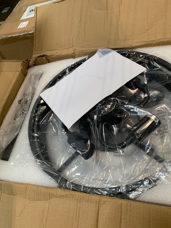 View 3 of [SOLD FOR PARTS] Breezary 60" Farmhouse Ceiling Fan with Light - Black, DC Motor