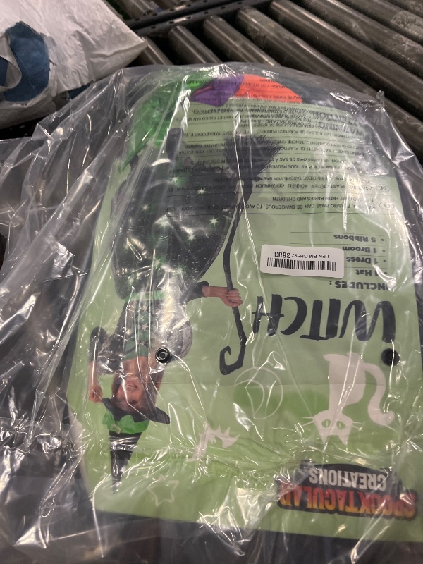 Photo 1 of Spooktacular Creations Light-Up Witch Costume for Girls, Green, Small