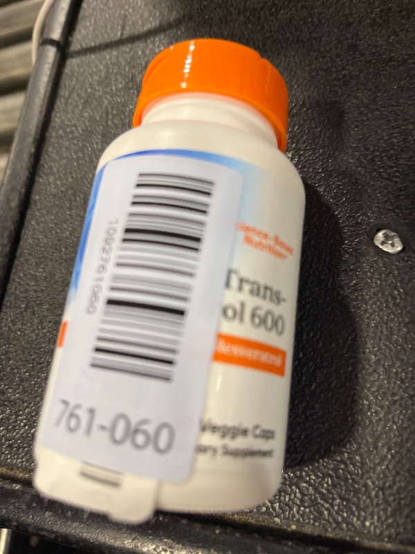 Photo 1 of Doctor's BEST Trans Resveratrol 600mg Supplement, 60 Veg Caps