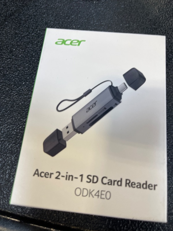 Photo 1 of Acer USB C SD Card Reader Adapter
